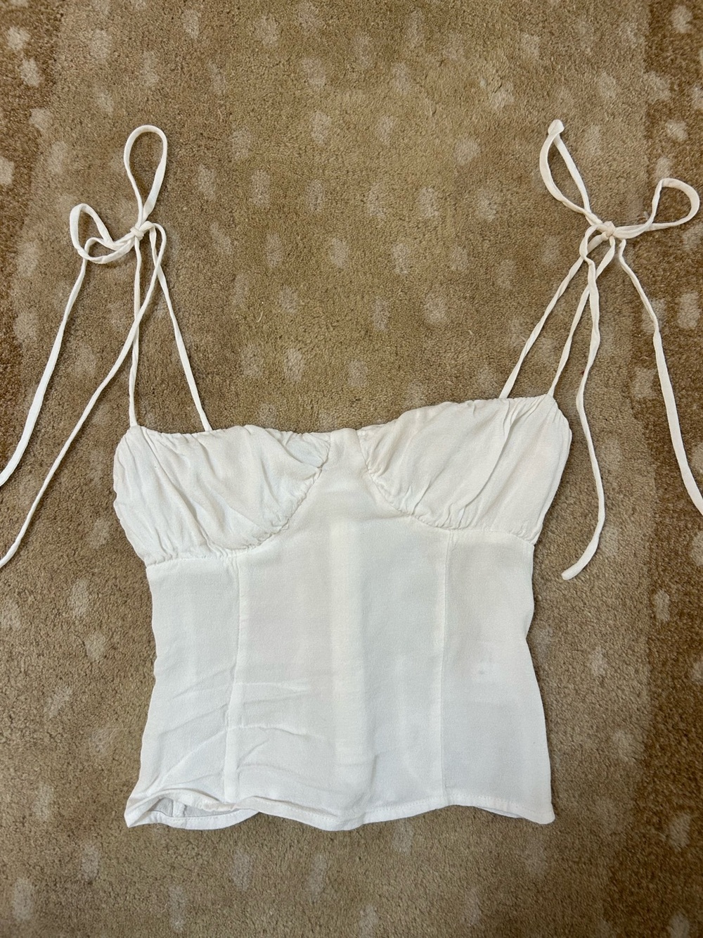 Reformation Tie Shoulder Blouse